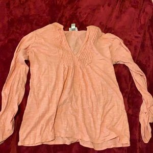 Pink long sleeved shirt